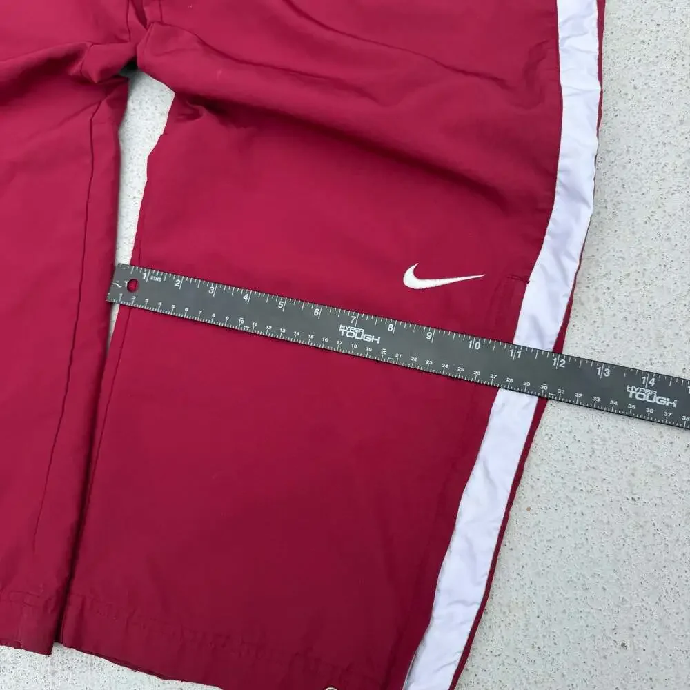 Vintage Nike Team Red and White Nylon Windbreaker Track Pants Size XL